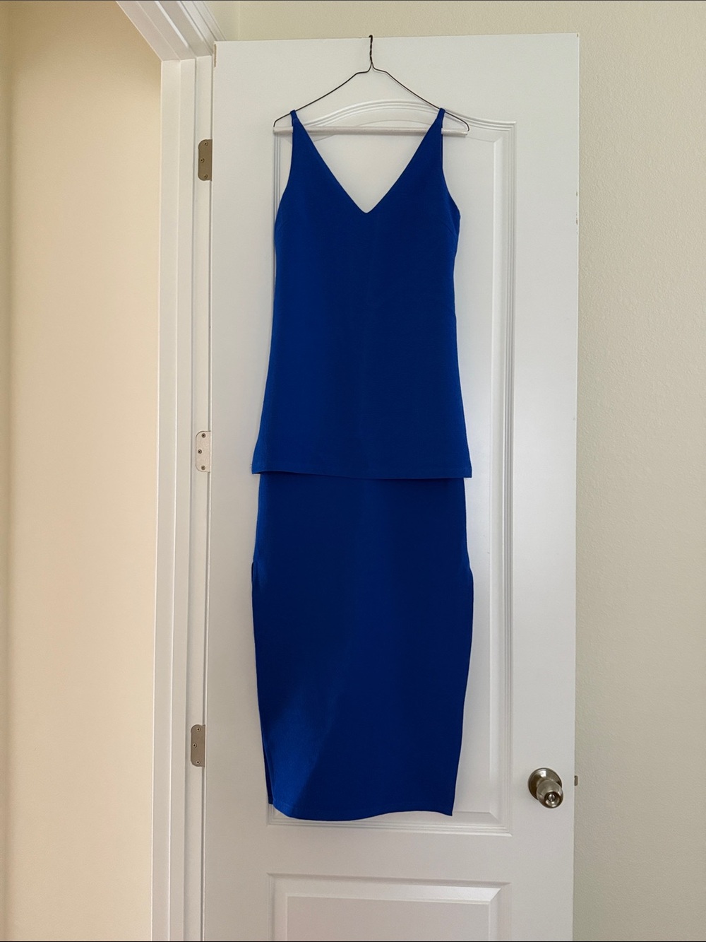 Elliatt V-Neck Cobalt Blue Madi Dress Small Womens